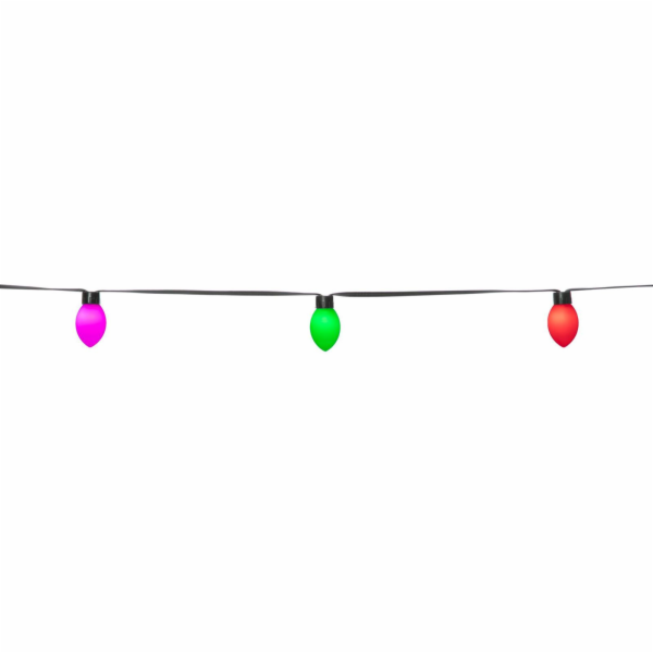 LBM 10m Smart Outdoor Light Chain - 50 x Cone Globe