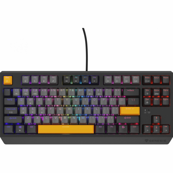Genesis herní klávesnice THOR 230/TKL/RGB/Outemu Red/Drát...