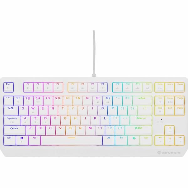 Genesis herní klávesnice THOR 230/TKL/RGB/Outemu Brown/Dr...