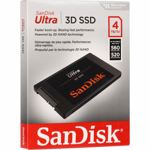 SanDisk Ultra 3D - SSD - 4 TB - interní - 2.5" - SATA 6Gb/s