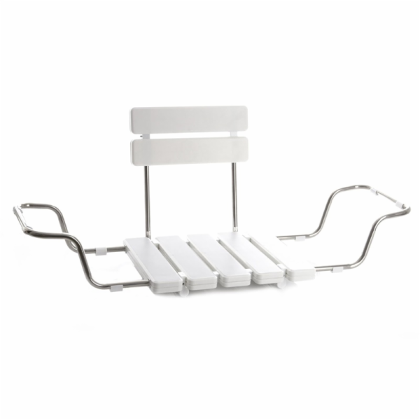 Sedátko do koupelny s opěrkou BS-03, 32,5x13x40,8 cm