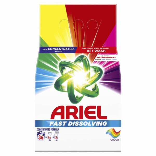 Prací prášek Ariel color 36 praní, 1,98 kg