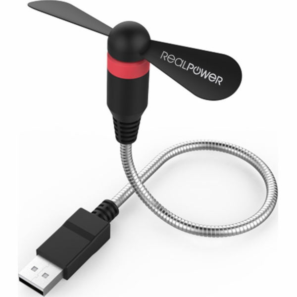 Realpower RealPower USB mini ventilátor černý USB ventilá...