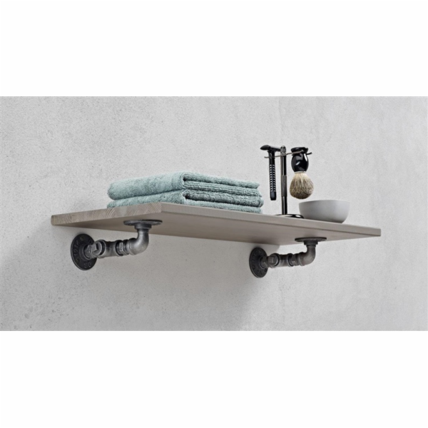 Policový držák Dolle Cast, 170x60 mm, šedý