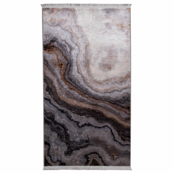 Koberec Splendid AGAT s potiskem, šedý, 140 cm x 80 cm