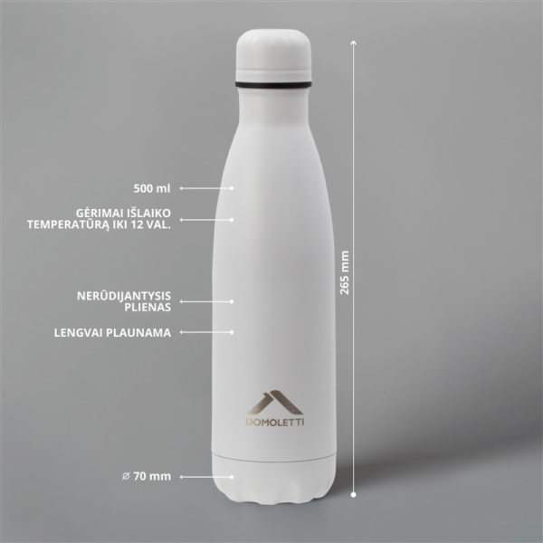 Termo napáječka Domoletti, bílá, 0,5l