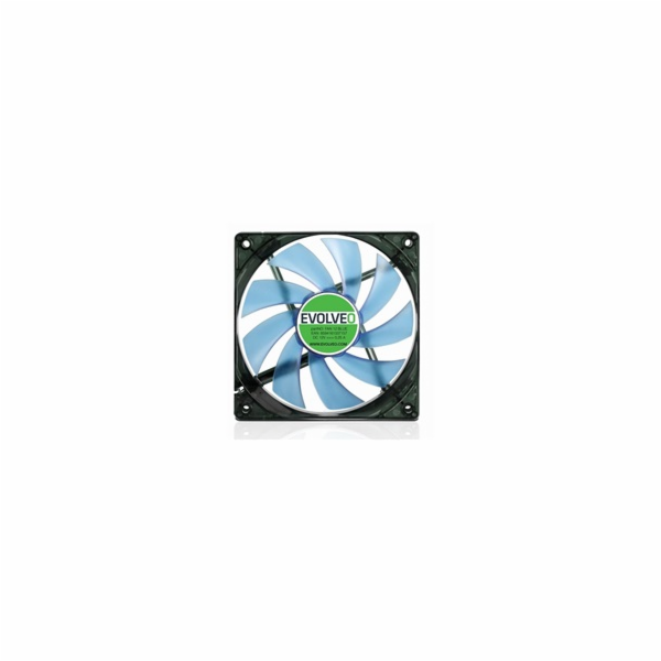 EVOLVEO 12L1BL ventilátor 120mm, 4 LED modrý, 3pin