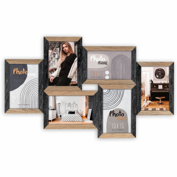 ZEP Vercelli black       6x10x15 Wood Gallery DN688B
