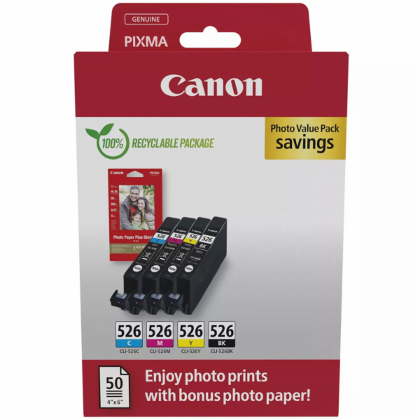Canon Ink Photo Value Pack CLI-526