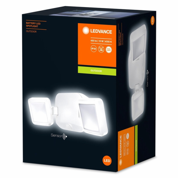 Dvojitý LED reflektor, 10W/840 480LM IP54 WT