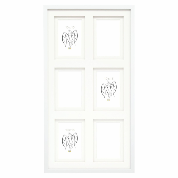 Deknudt S65KK1 white 6x10x15 Wood Gallery double Passepar...
