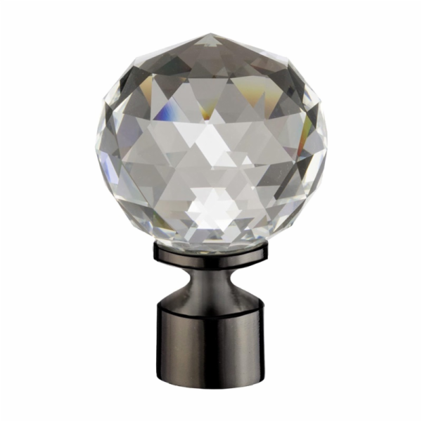 Římsová hubice DOMOLETTI CRYSTAL KULA, titan, O19 mm