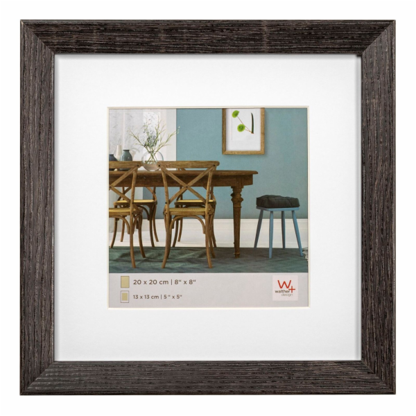 Walther Fiorito dark grey 20x20 Wood incl. Passepartout E...
