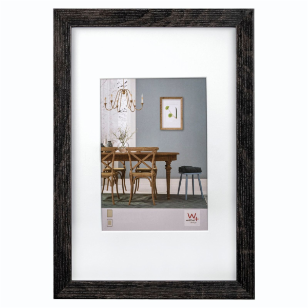 Walther Fiorito dark grey 30x40 Wood incl. Passepartout E...