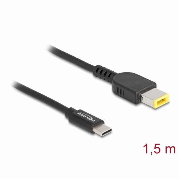 Delock - Elektrický kabel - 24 pin USB-C (M) do jack DC 1...