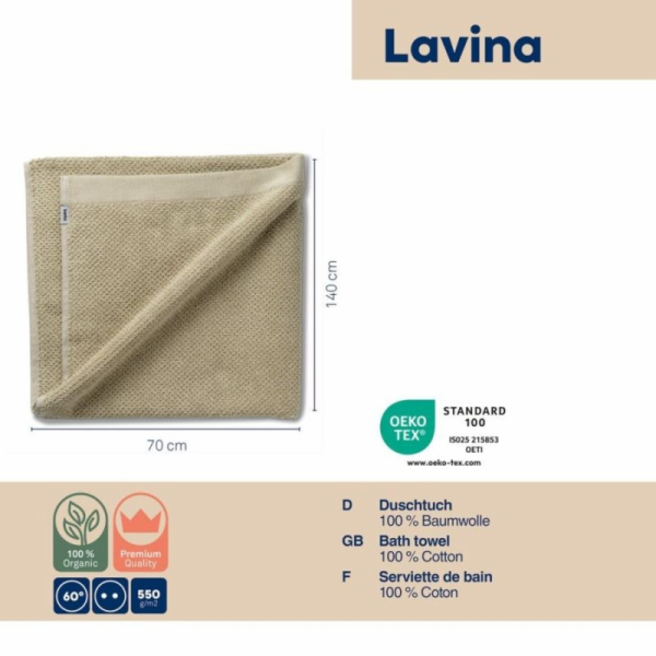 Osuška LAVINIA 100% bavlna béžová 70,0x140,0cm KL-23935