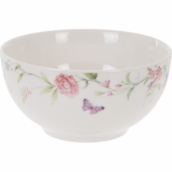 Miska 610 ml dekor květiny kostní porcelán