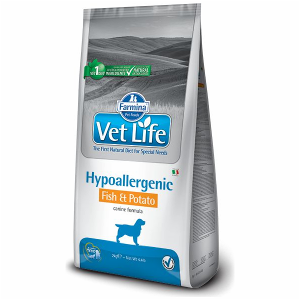 FARMINA Vet Life Hypoallergenic Fish & Potato suché krmiv...
