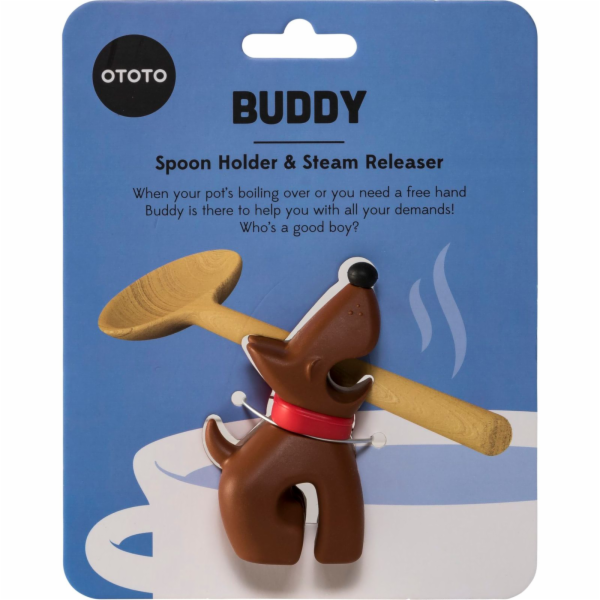 OTOTO Buddy Brown Spoon Holder & Steam Releaser