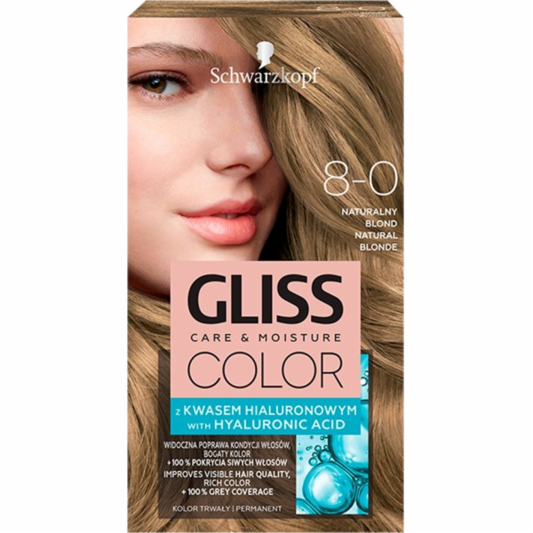 Schwarzkopf Gliss Color č. 8-0 přírodní blond
