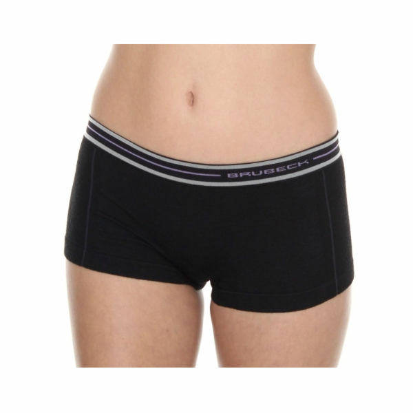 Brubeck Merino Active Wool dámské boxerky černé velikosti...