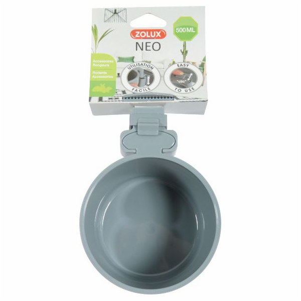 Zolux Plastová závěsná miska Neo šedá 12 cm