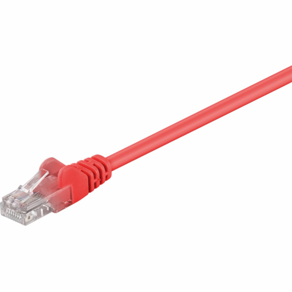 Goobay U/UTP propojovací kabel kat. 5e CCA červený 3m (68...