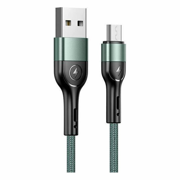 Usams USB-A - microUSB USB kabel 1 m Zelený (112226)