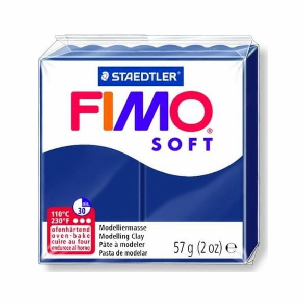 Fimo termosetová plastová hlína Soft tmavě modrá 57g