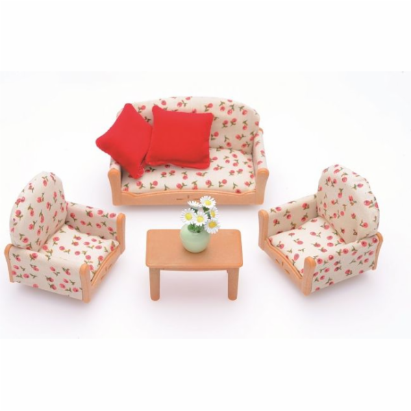 Epoch Sylvanian 4464 Figure Třídílná sada salonku