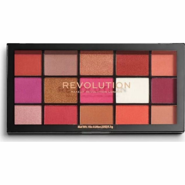 Makeup Revolution Eye Shadow Palette 15 Reloaded Red Alert