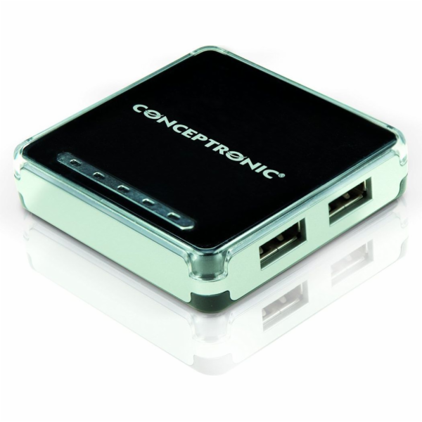 Conceptronický USB HUB 4 USB porty černý (C4PUSB2)