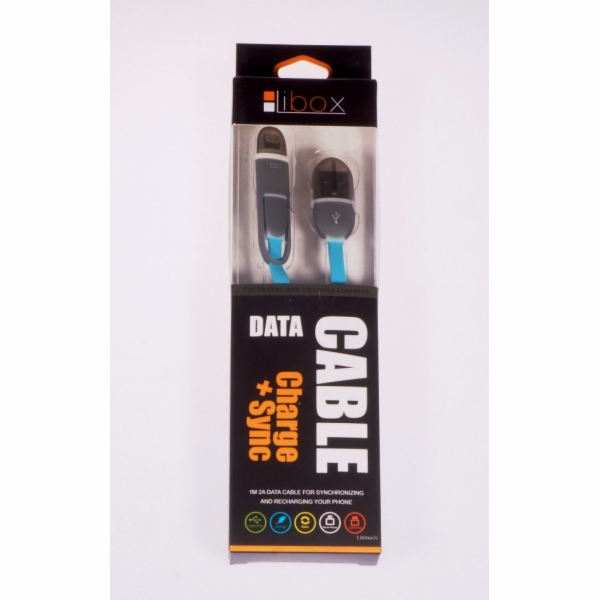 Libox USB-A - Lightning USB kabel 1 m Modrý (LB0066N)