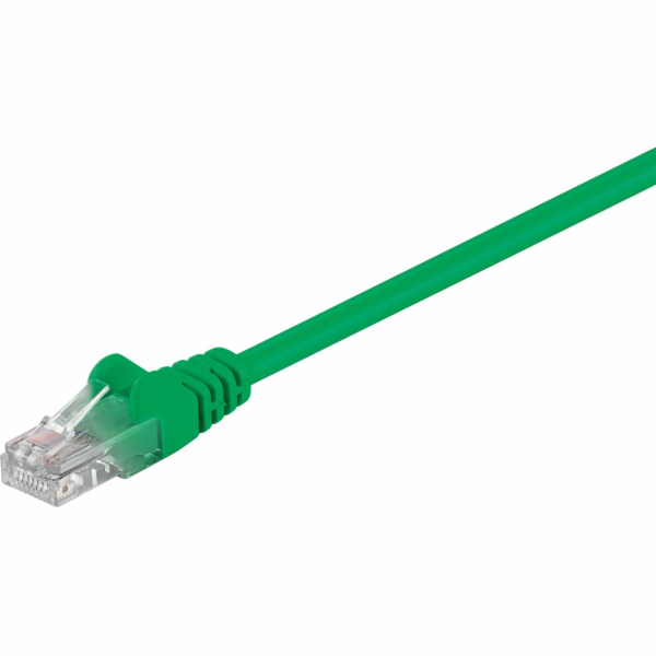 Goobay U/UTP propojovací kabel kat. 5e CCA zelený 2m (68358)