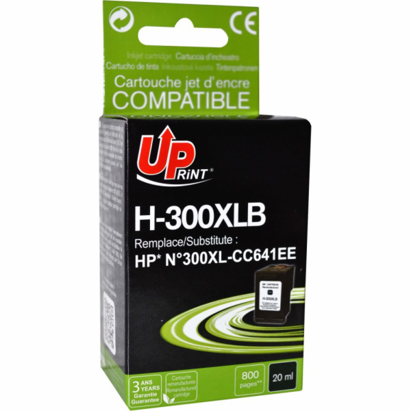 Inkoust UPrint H-300XL-B / CC641EE (černý)