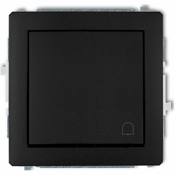 Tlačítko Karlik Deco Bell, matná černá (12DWP-4)