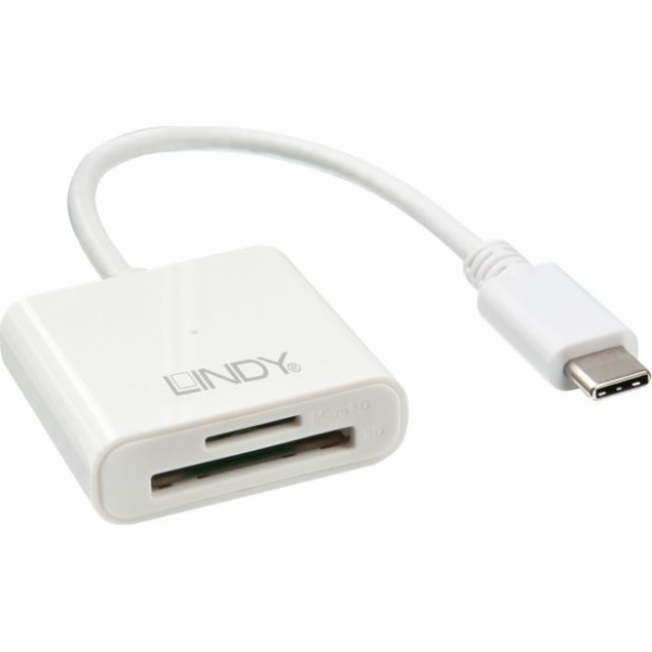 Lindy USB 3.1 Type C čtečka SD/microSD karet (43185)