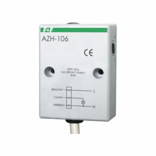 F&F Soumrakový spínač 16A 12V AC/DC 2-1000lx pouzdro (AZH...
