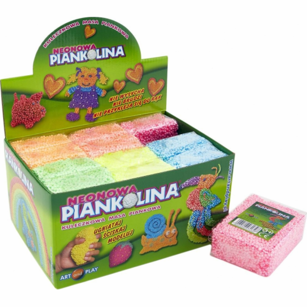 Neonový displej Art and Play Piankolina s 12 kostkami