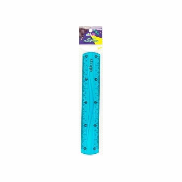 Strigo Pružné pravítko 20 cm modré STRIGO