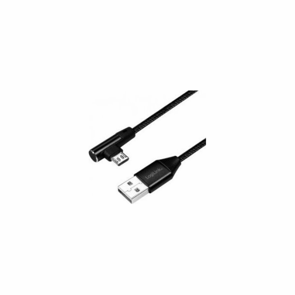 LogiLink USB-A - microUSB USB kabel 1 m černý (CU0142)