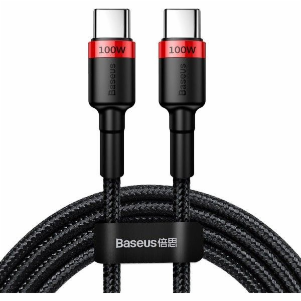 Baseus USB-C - USB-C USB kabel 2 m Černočervený (BSU1520R...