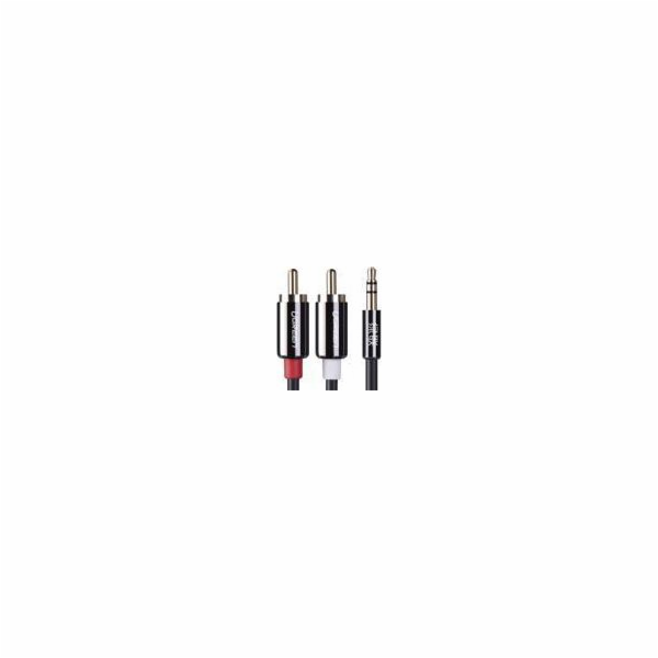 Ugreen Jack 3,5 mm - RCA (Cinch) kabel x2 3 m černý (10590)