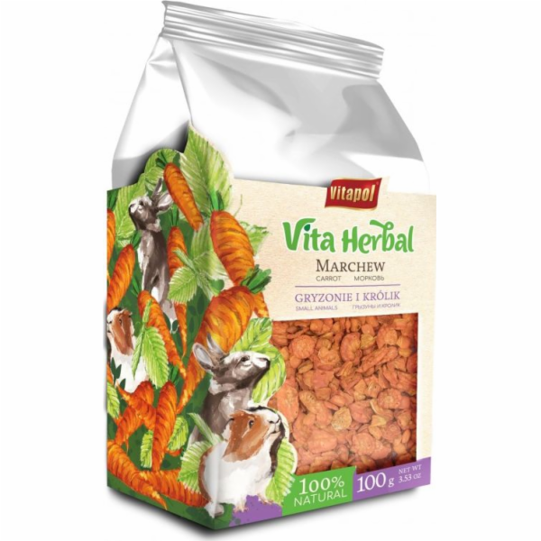 Vitapol Vita Herbal pro hlodavce a králíky, sušená mrkev,...
