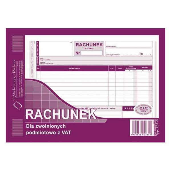 Michalczyk & Prokop D Rach. A5 2 Faktura pro osoby osvobo...