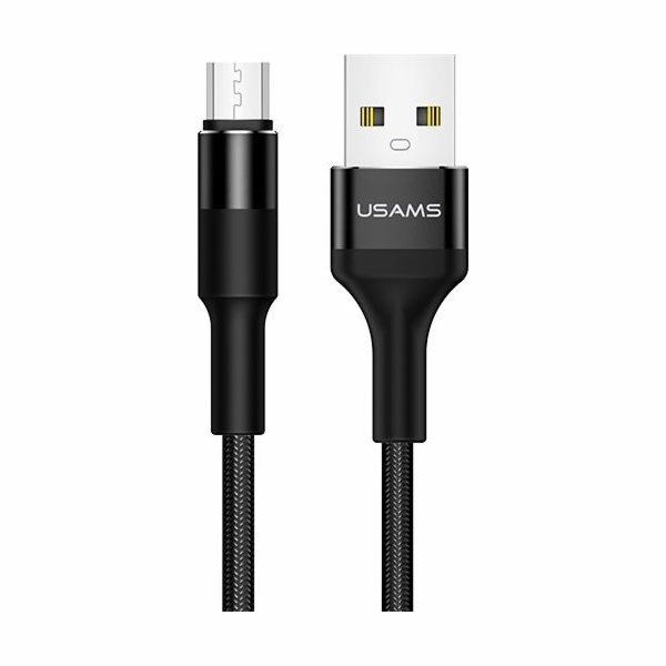 Usams USB-A - microUSB USB kabel 1,2 m černý (SJ224USB01)