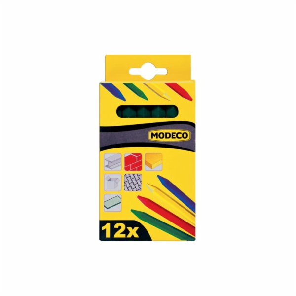Modeco Blue voskovaná křída 120mm 12 ks v balení - MN-88-035