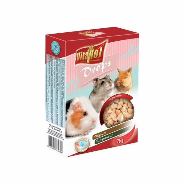 Vitapol JOGURTOVÉ KAPKY PRO HLODAVCE 75g