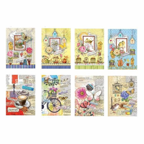 Svěží dekorativní sešit A5 s 80 linkovanými listy