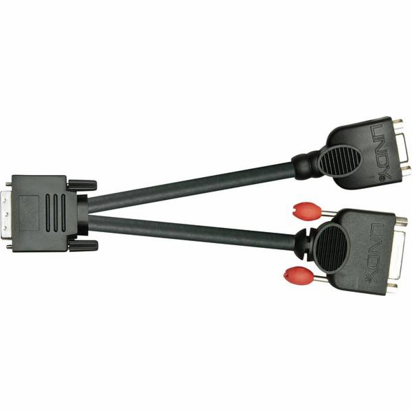 Lindy AV adaptér DVI-I - D-Sub (VGA) - DVI-D černý (41218)